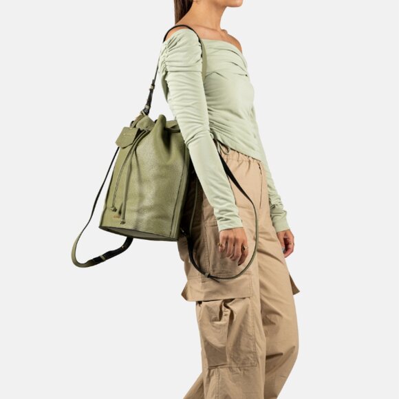 Burkely Keen Keira Two Way Bag Convertible Leather Backpack Bucket Bag - Picture 6 of 6